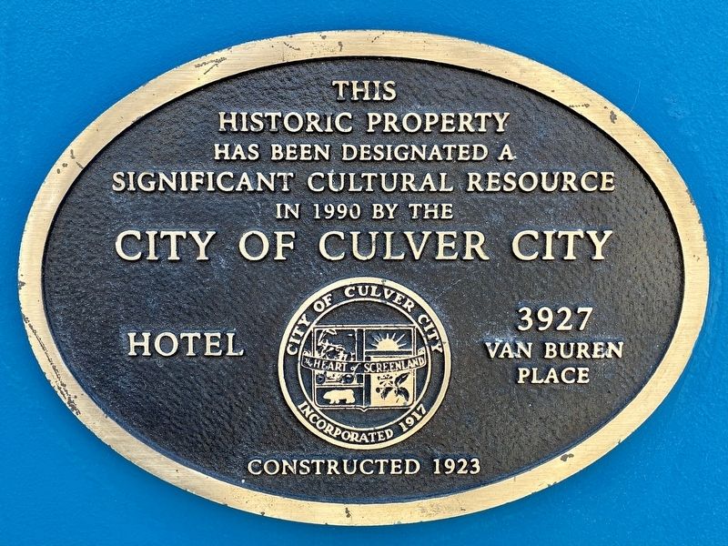Hotel Marker. Click for full size. Hotel Marker image. Click for full size.