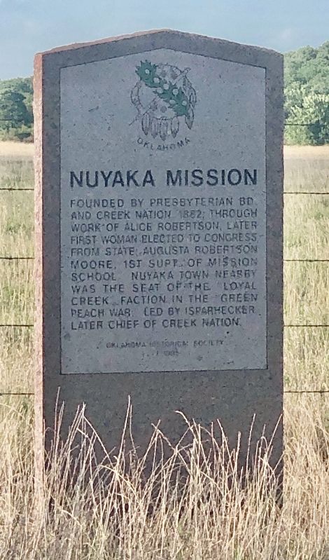 Nuyaka Mission Marker image. Click for full size.