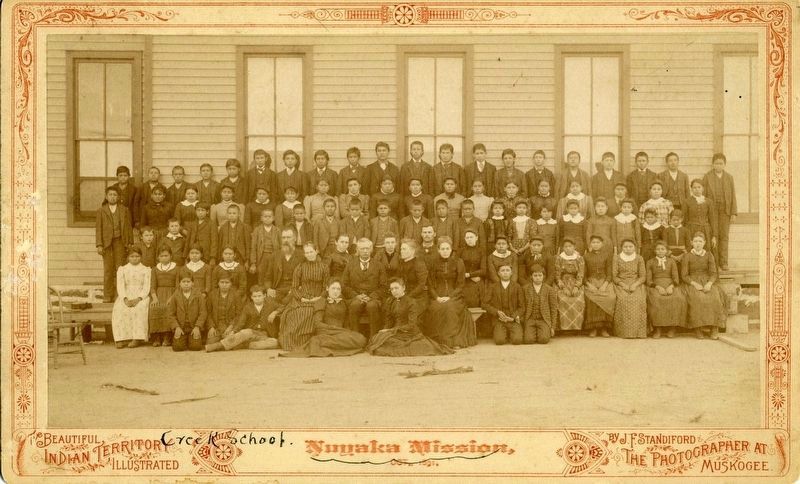 Nuyaka Mission Students image. Click for full size.