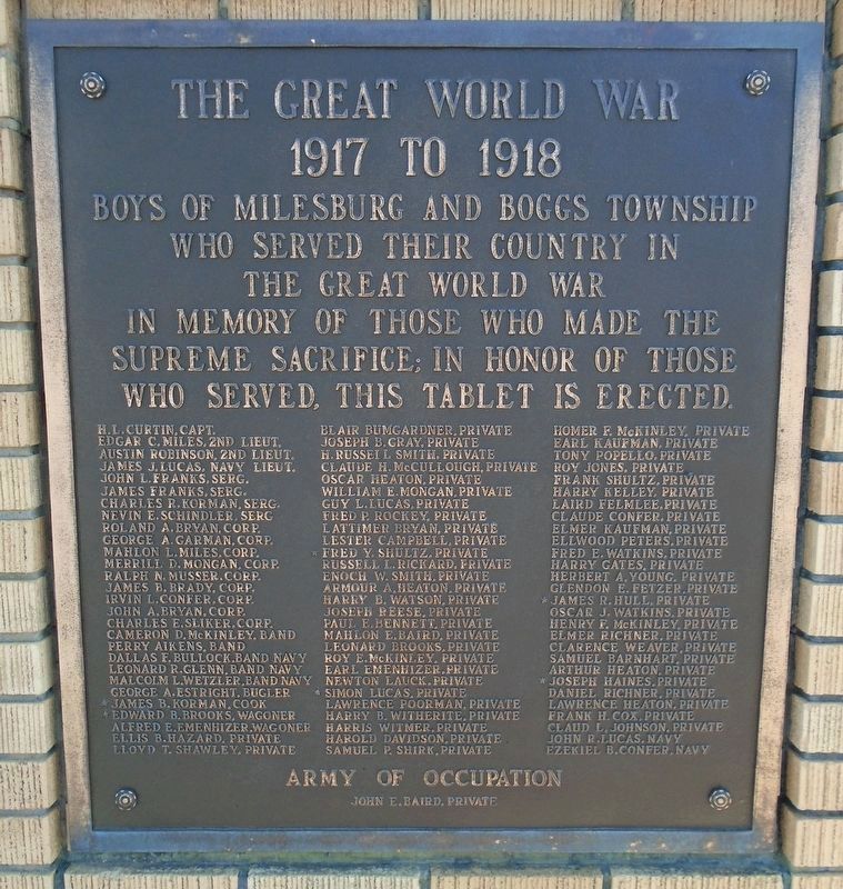 War Memorial. Click for full size. War Memorial image. Click for full size.
