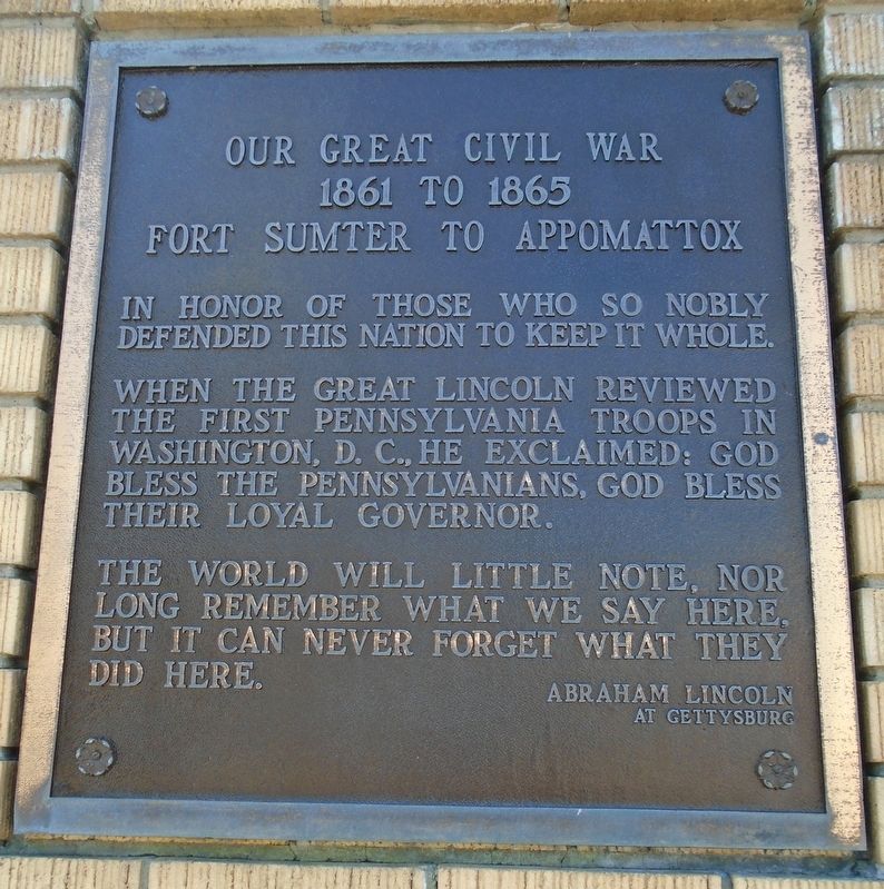 War Memorial Marker. Click for full size. War Memorial Marker image. Click for full size.
