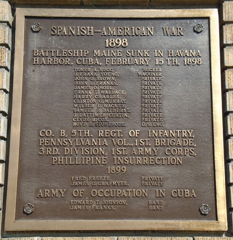 War Memorial Marker. Click for full size. War Memorial Marker image. Click for full size.
