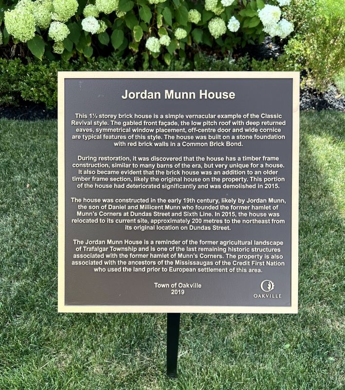 Jordan Munn House Marker. Click for full size. Jordan Munn House Marker image. Click for full size.