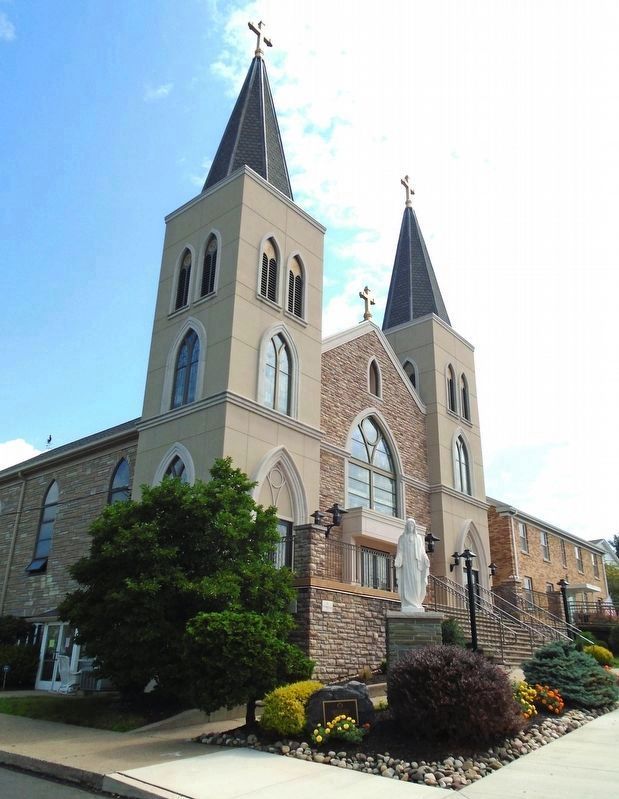 Sacred Heart of Jesus Parish and Centennial Marker. Click for full size. Sacred Heart of Jesus Parish and Centennial Marker image. Click for full size.