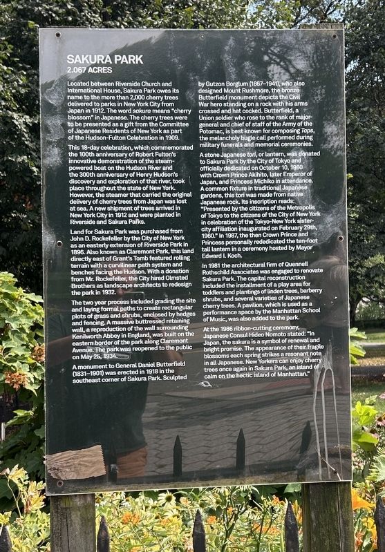 Sakura Park Marker image. Click for full size.