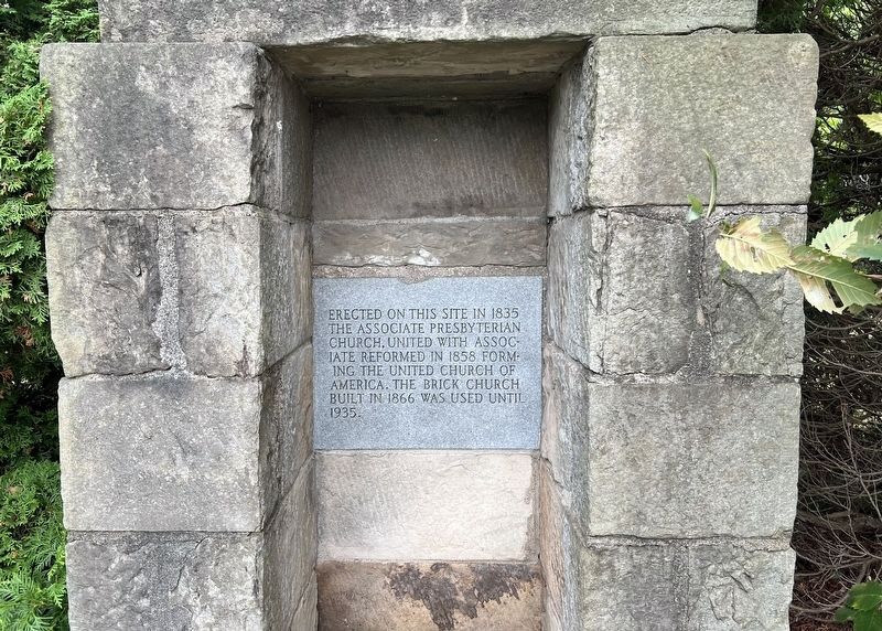 The Associate Presbyterian Church Marker. Click for full size. The Associate Presbyterian Church Marker image. Click for full size.