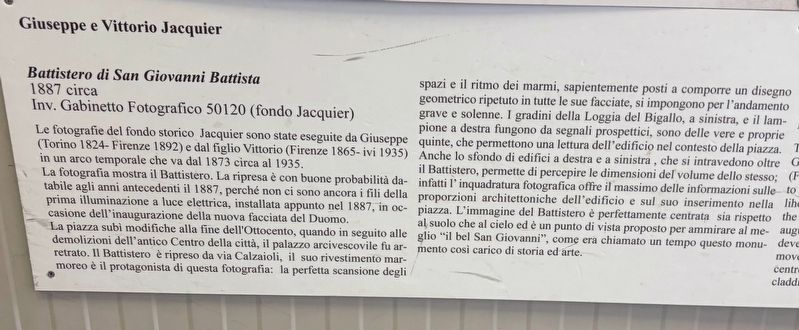 Giuseppe e Vittorio Jacquier Marker, Side One image. Click for full size.