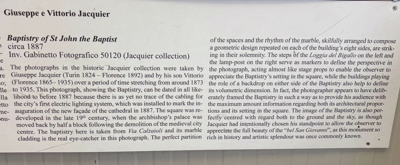 Giuseppe e Vittorio Jacquier Marker, Side Two image. Click for full size.