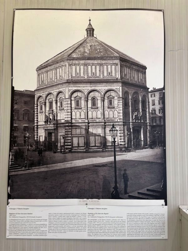Circa 1887 photo of the Baptistry of St. John on display at the Uffizi image. Click for full size.
