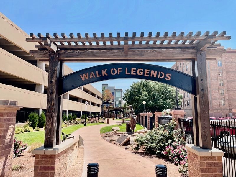 Walk of Legends entrance on North Union Avenue. image. Click for full size.
