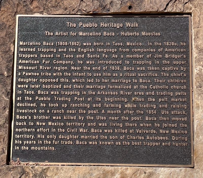 The Artist for Marcelino Baca - Huberto Maestas Marker image. Click for full size.