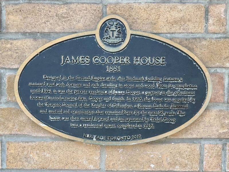 James Cooper House (1881) Marker image. Click for full size.