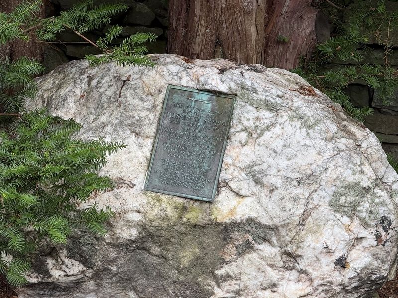 Massasoit Spring Marker image. Click for full size.
