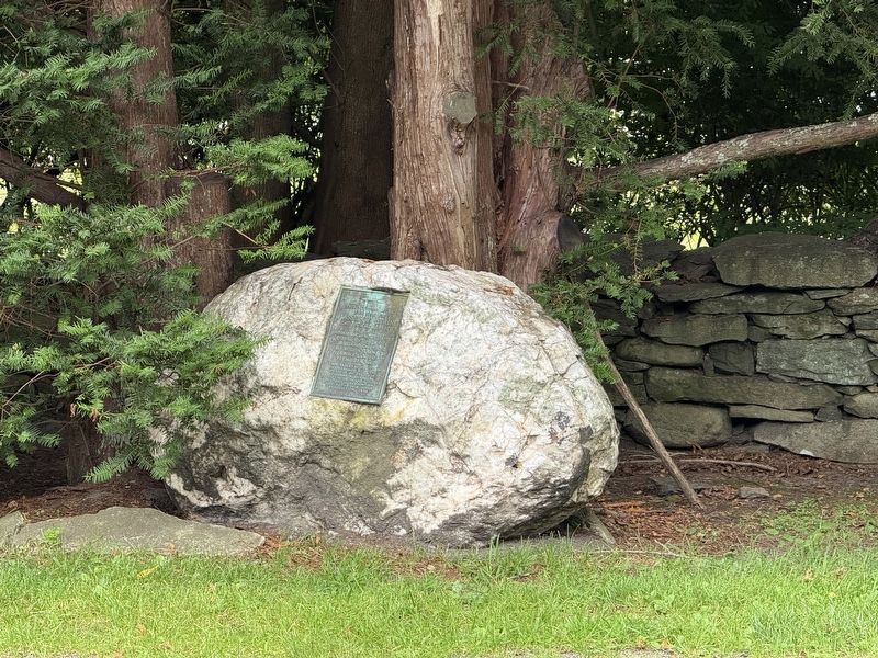 Massasoit Spring Boulder Marker image. Click for full size.