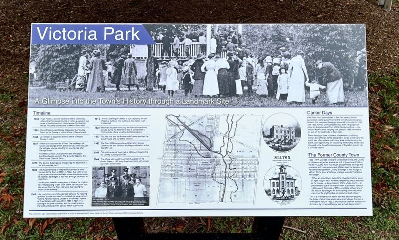 Victoria Park Marker. Click for full size. Victoria Park Marker image. Click for full size.