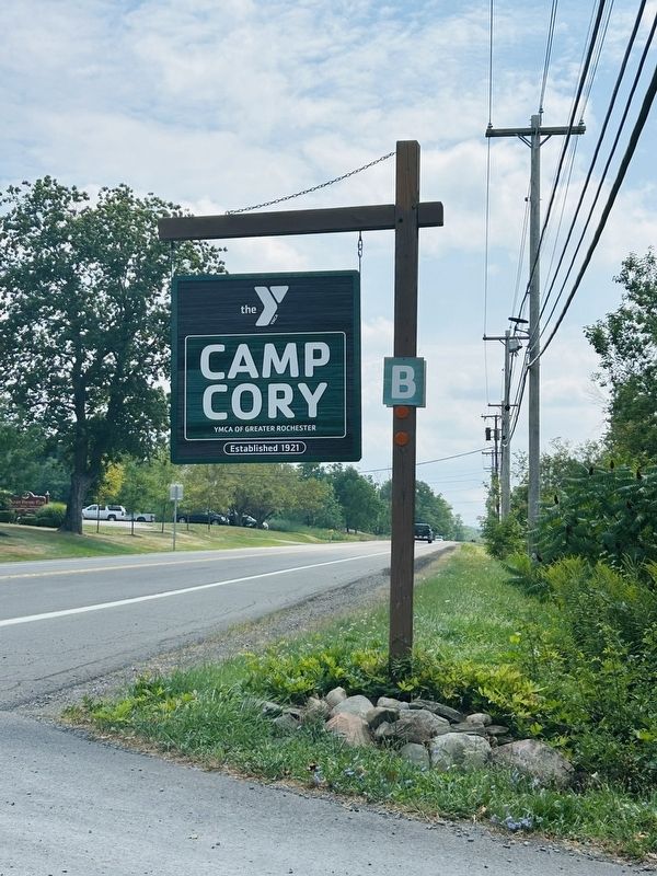 Looking South From The Camp Cory Marker image. Click for full size.