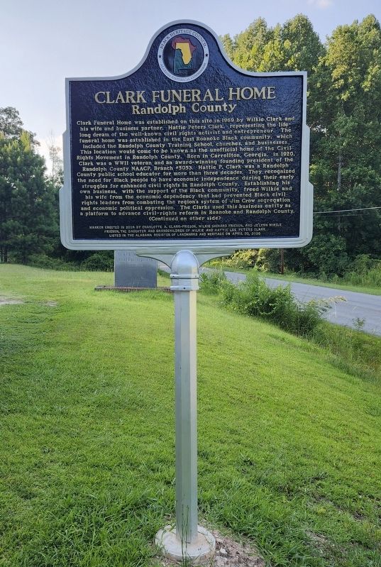 Clark Funeral Home Marker. Click for full size. Clark Funeral Home Marker image. Click for full size.