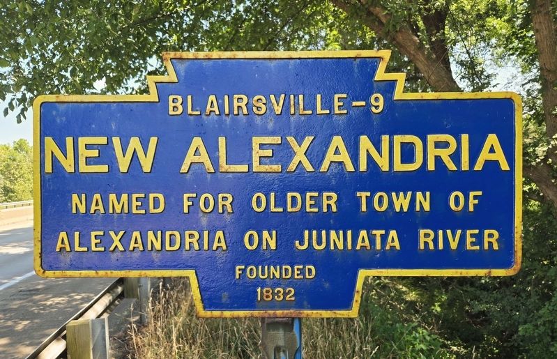 New Alexandria Marker. Click for full size. New Alexandria Marker image. Click for full size.