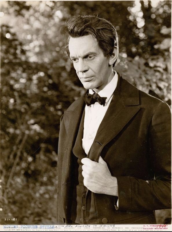 Promotional Still of Raymond Massey in <i>Abe Lincoln in Illinois</i> image. Click for full size.