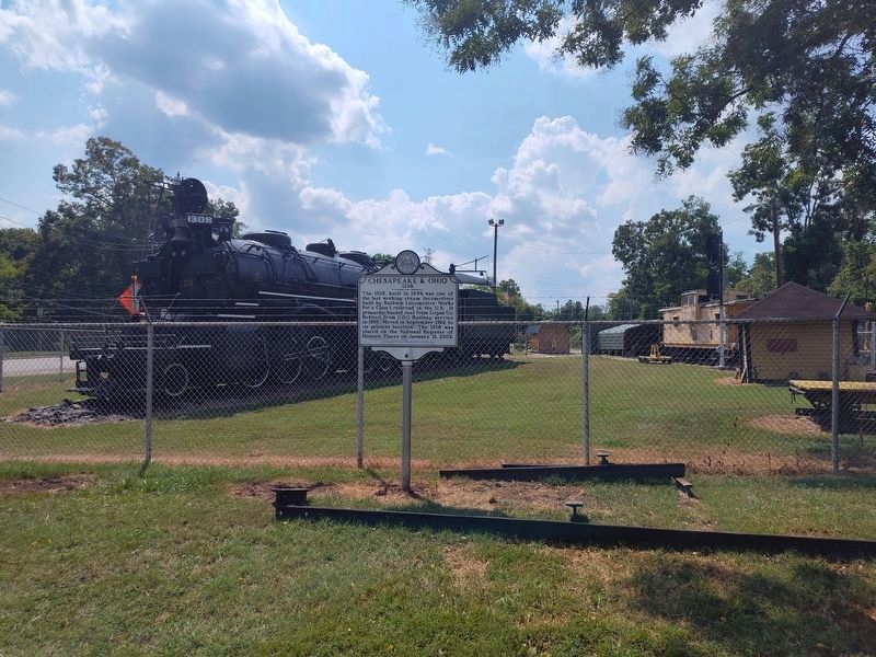 Chesapeake & Ohio 1308 Marker. Click for full size. Chesapeake & Ohio 1308 Marker image. Click for full size.