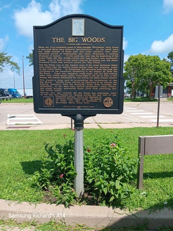 The Big Woods Marker. Click for full size. The Big Woods Marker image. Click for full size.