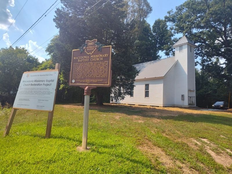 Macedonia Missionary Baptist Church Marker image. Click for full size.