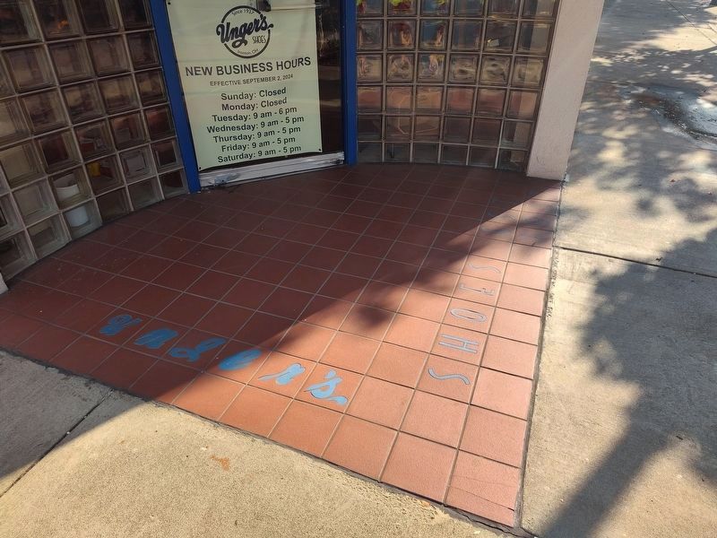 Unger's Shoes Marker. Click for full size. Unger's Shoes Marker image. Click for full size.