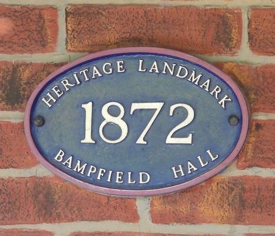 Bampfield Hall 1872 - Marker image. Click for full size.