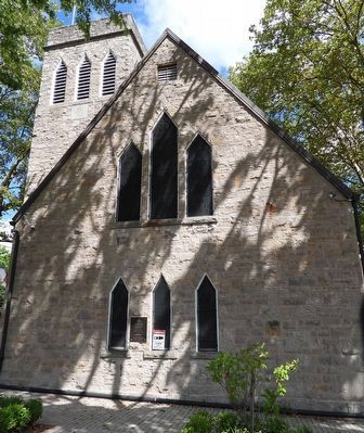 140th Anniversary of Christ Church Anglican Church - Marker in context image. Click for full size.