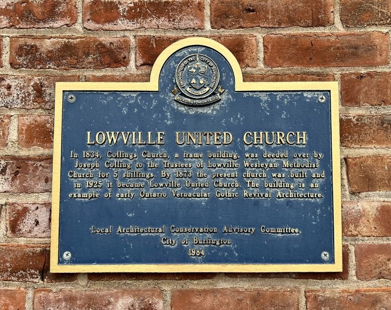 Lowville United Church Marker. Click for full size. Lowville United Church Marker image. Click for full size.