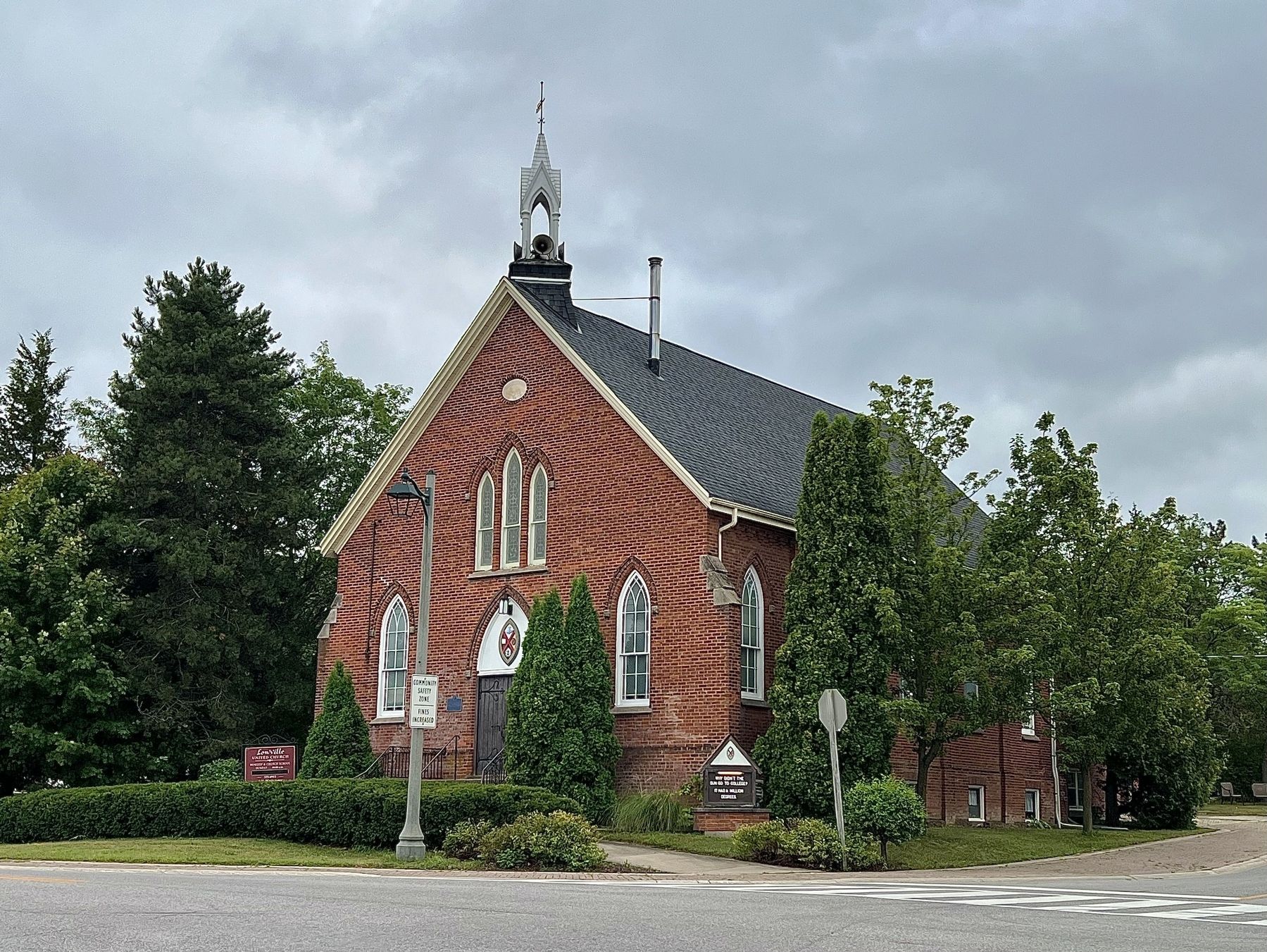 Lowville United Church in 2025. Click for full size. Lowville United Church in 2025 image. Click for full size.