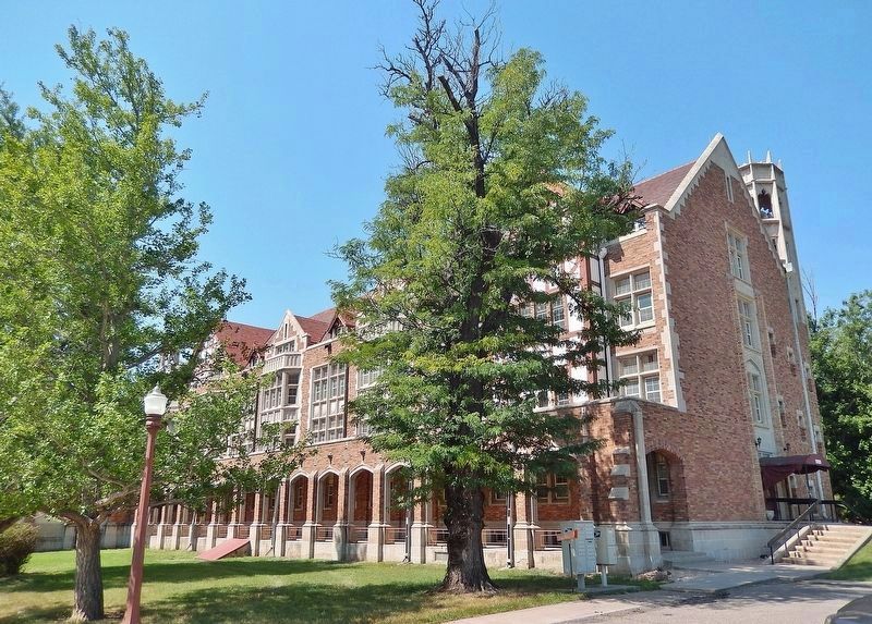 Holy Cross Abbey Monastery (<i>northeast elevation</i>). Click for full size. Holy Cross Abbey Monastery (<i>northeast elevation</i>) image. Click for full size.