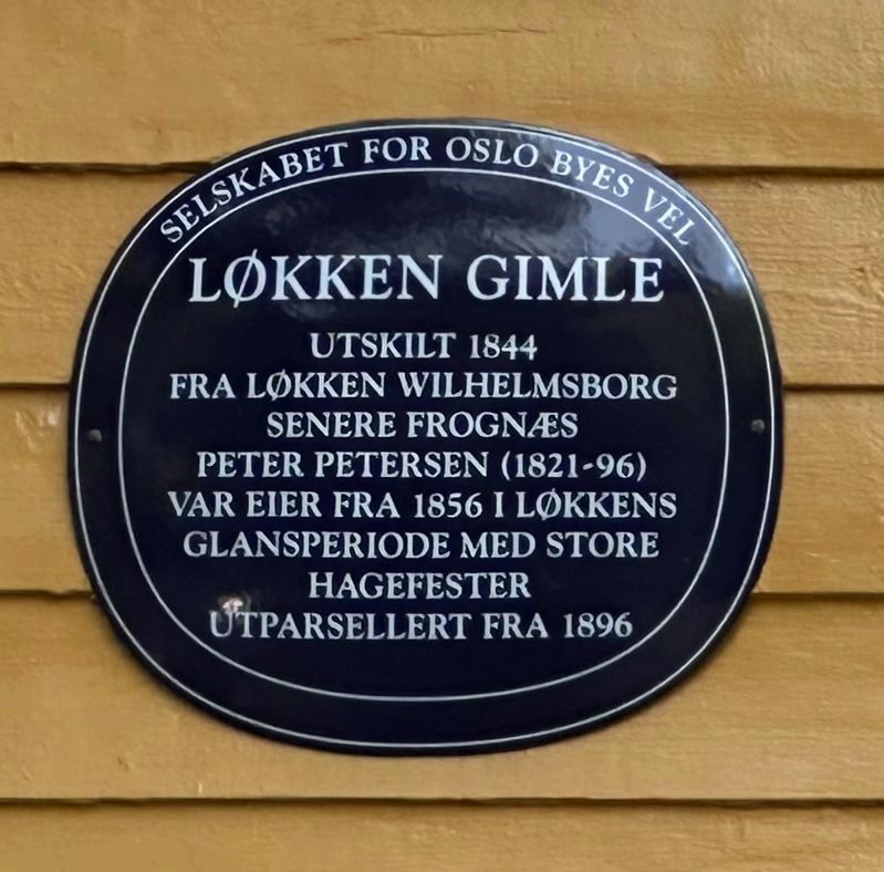 Løkken Gimle / Gimle Estate Marker. Click for full size. Løkken Gimle / Gimle Estate Marker image. Click for full size.