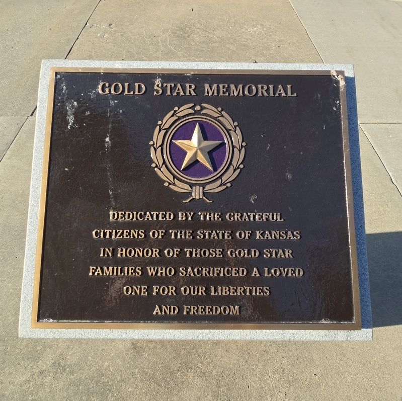 Gold Star Memorial Marker. Click for full size. Gold Star Memorial Marker image. Click for full size.