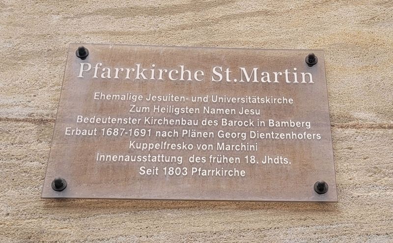 Pfarrkirche St. Martin / Parish Church of St. Martin Marker. Click for full size. Pfarrkirche St. Martin / Parish Church of St. Martin Marker image. Click for full size.