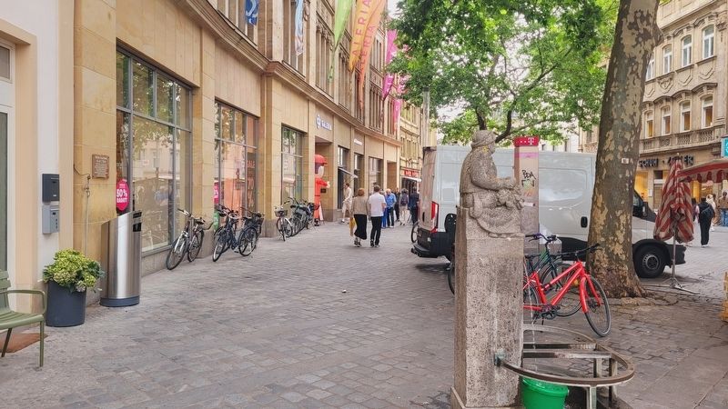 The view of the Former department store H. & C. Tietz and Marker (left side). Click for full size. The view of the Former department store H. & C. Tietz and Marker (left side) image. Click for full size.