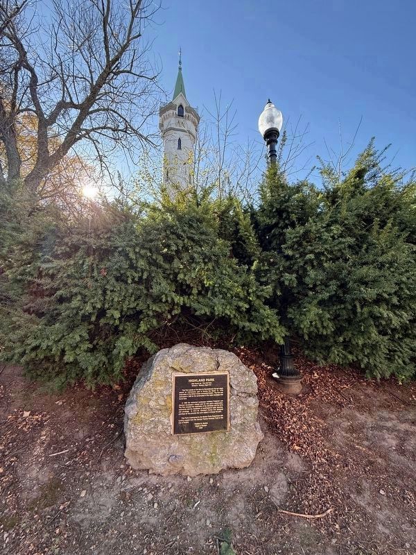 Highland Park Marker New Location. Click for full size. Highland Park Marker New Location image. Click for full size.