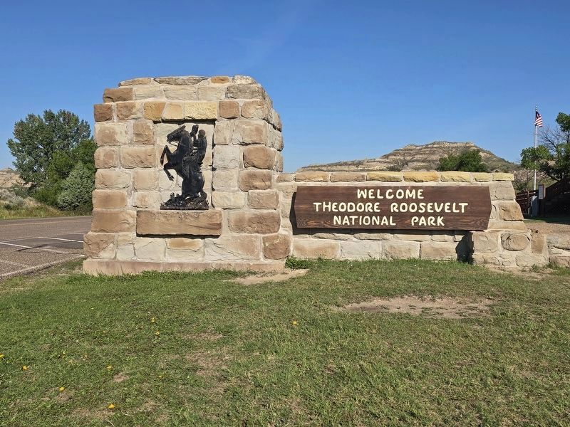Theodore Roosevelt National Park North Unit Entrance image. Click for full size.