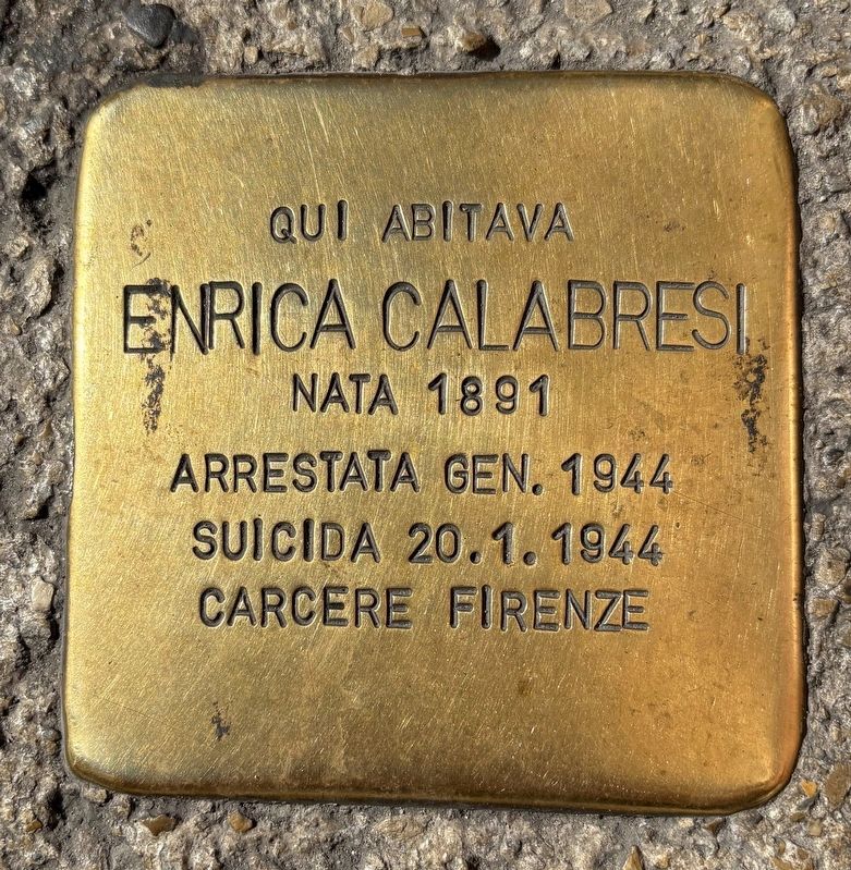 Enrica Calabresi Marker. Click for full size. Enrica Calabresi Marker image. Click for full size.