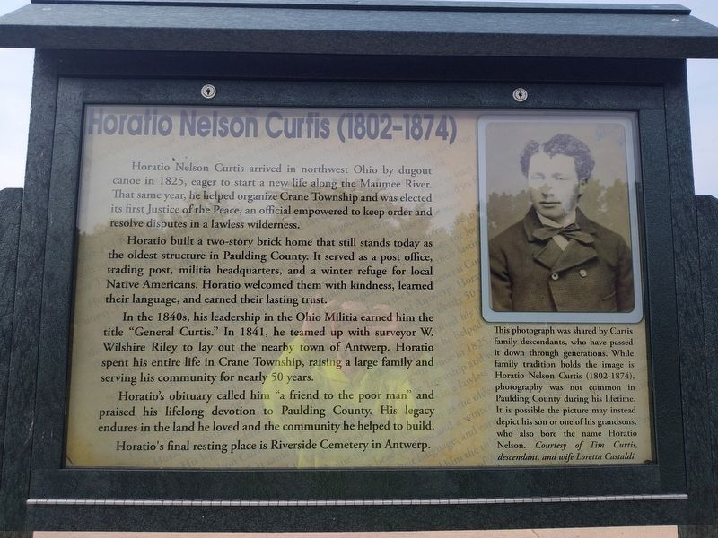 Horatio Nelson Curtis (1802-1874) Marker image. Click for full size.