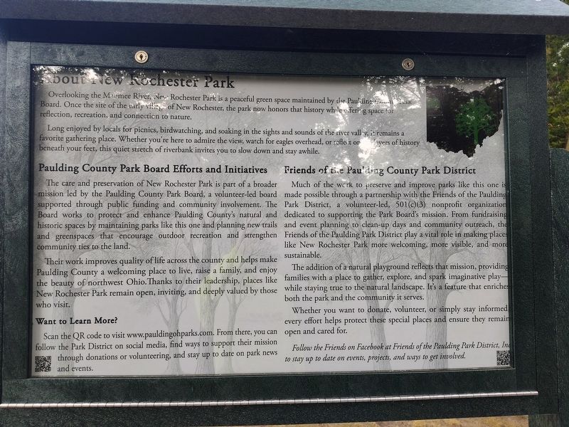 About New Rochester Park Marker image. Click for full size.