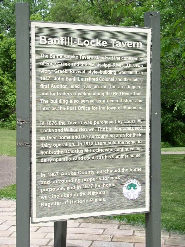 Banfill-Locke Tavern marker. Click for full size. Banfill-Locke Tavern marker image. Click for full size.
