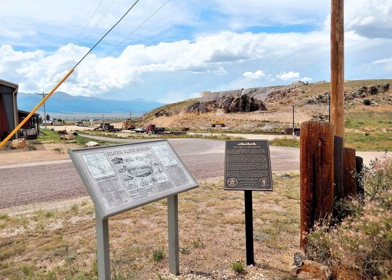 Silver Cliff Mine Marker. Click for full size. Silver Cliff Mine Marker image. Click for full size.