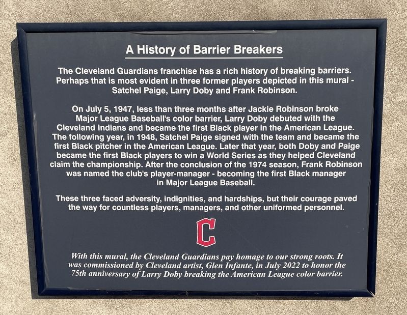 A History of Barrier Breakers Marker. Click for full size. A History of Barrier Breakers Marker image. Click for full size.