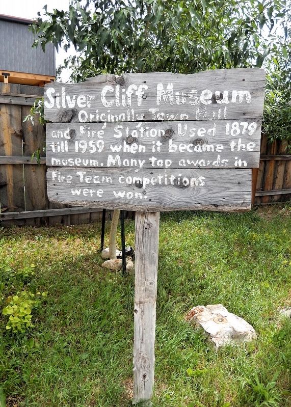 Silver Cliff Museum Marker. Click for full size. Silver Cliff Museum Marker image. Click for full size.