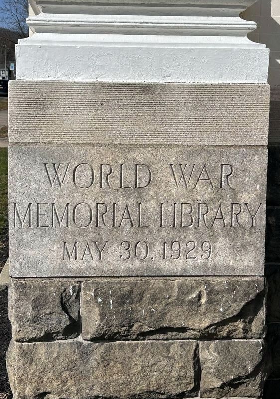 War Memorial Library Marker image. Click for full size.