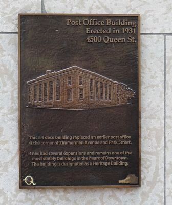 Post Office Building Erected In 1931 - Marker image. Click for full size.
