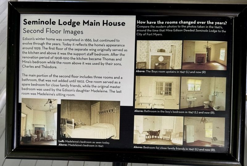 Seminole Lodge Main House Marker image. Click for full size.