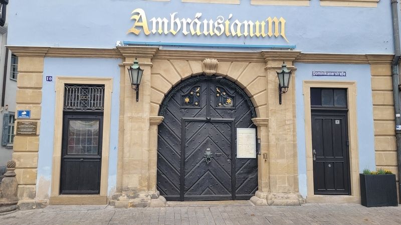 The entrance to the Dominican Street building and Marker. Click for full size. The entrance to the Dominican Street building and Marker image. Click for full size.