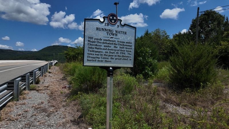 Running Water Town Marker. Click for full size. Running Water Town Marker image. Click for full size.